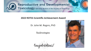 John Rogers - 2022 RDTSS Award Winner